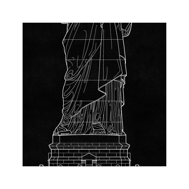 STATUE OF LIBERTY Elevation - Foundry