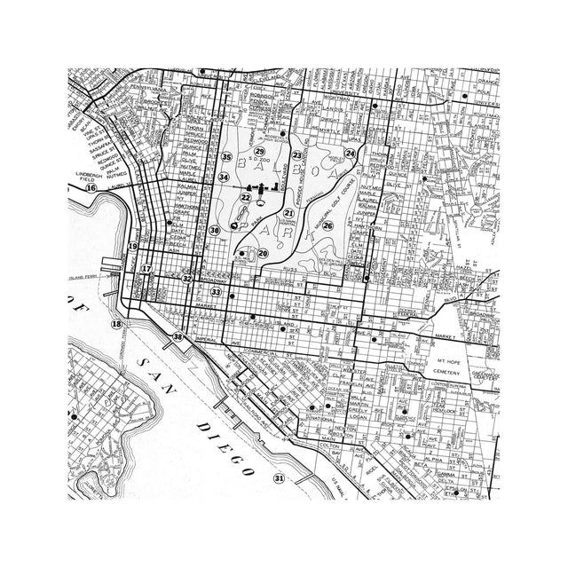 STREET MAP of SAN DIEGO - Foundry