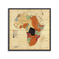 The WELLS MISSIONARY Map - COLONIZATION of AFRICA - Foundry