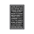 TORONTO CANADA Bus Scroll - LESLIEVILLE - Foundry