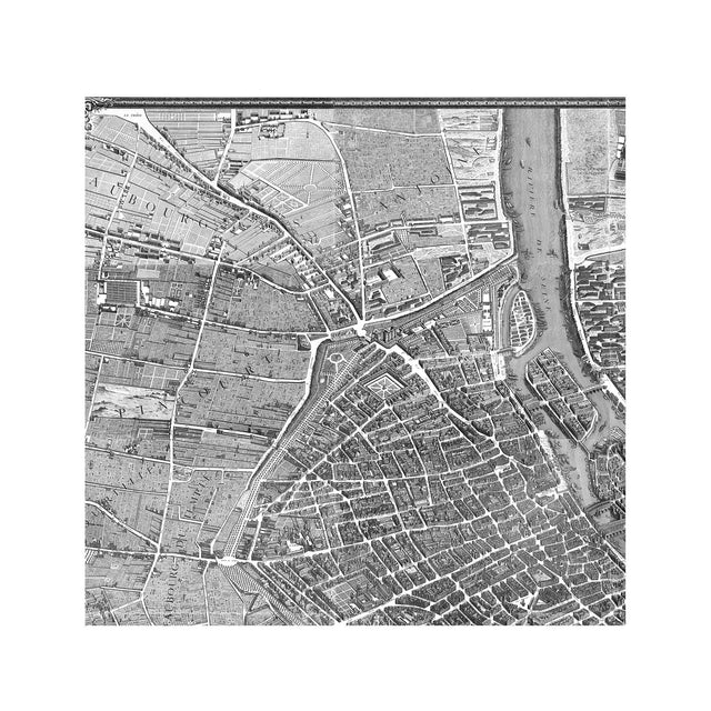 Turgot's 1739 PLAN de PARIS MAP - Panels - Foundry