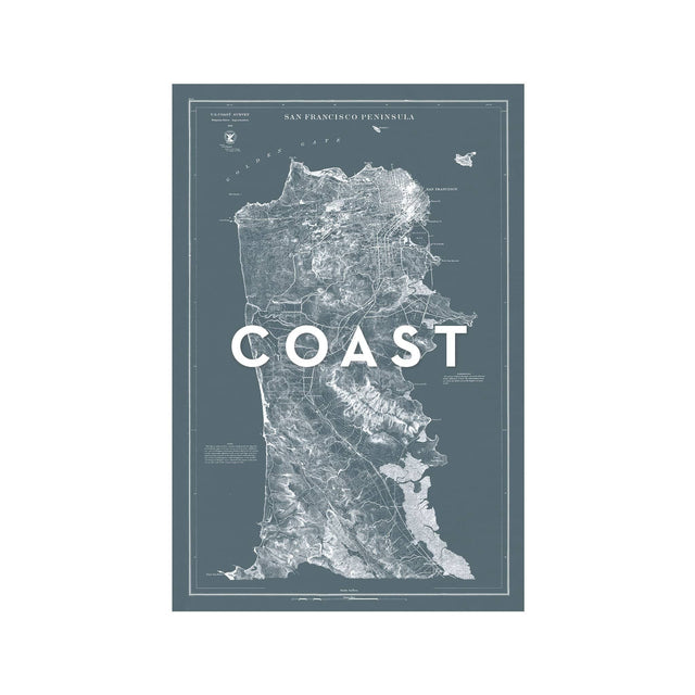 U.S. Coast Survey - SAN FRANCISCO PENINSULA, 1869 - Foundry