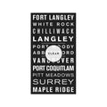 VANCOUVER CANADA Bus Scroll - FORT LANGLEY - Foundry