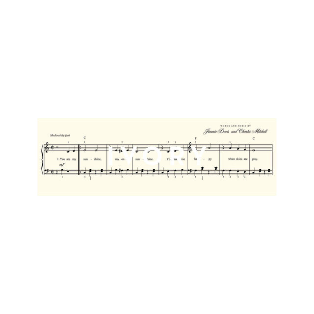 YOU ARE MY SUNSHINE Sheet Music - Foundry